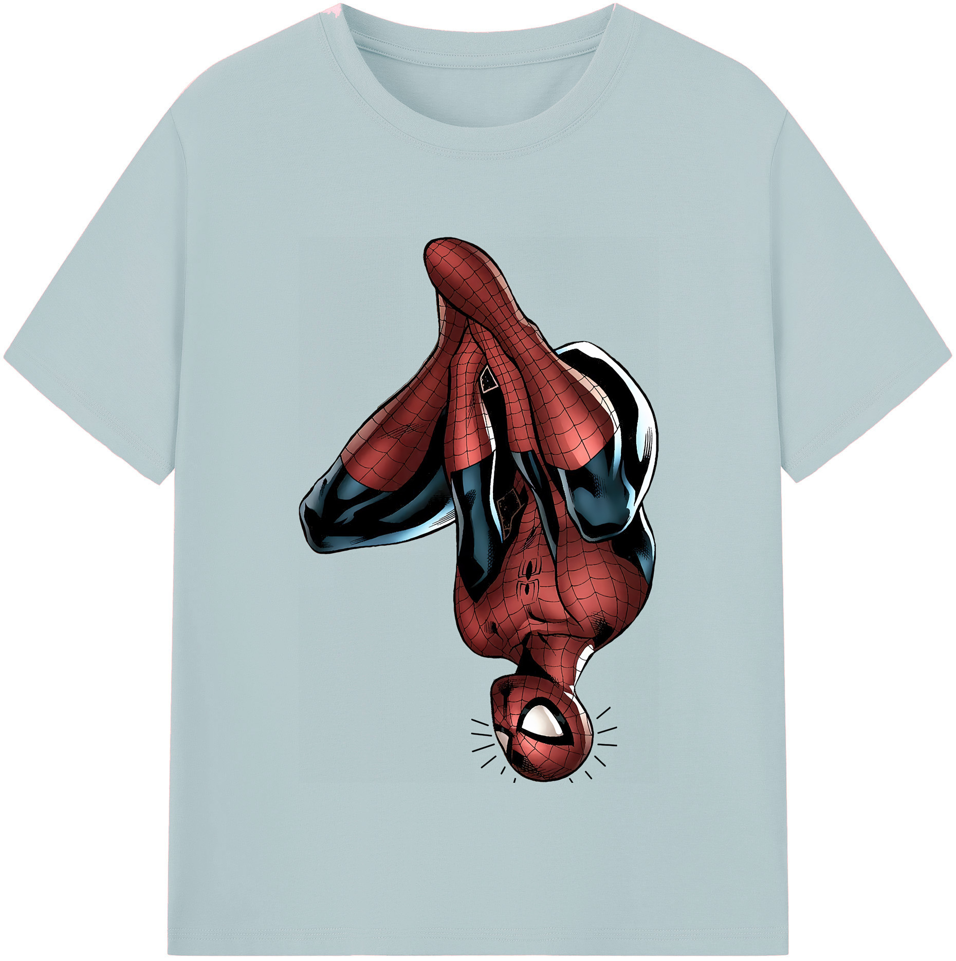 （画像用） Spider Man スパイダーマン 綿100％半袖Tシャツ（フロントプリント）
